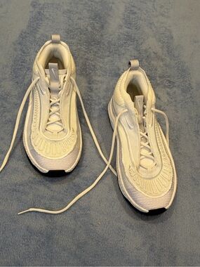Nike White Sneakers with Black Swoosh
